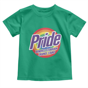 Funny Pride Removes Stubborn Orange Stains Toddler T Shirt LGBTQ Pride Month TS11 Irish Green Print Your Wear