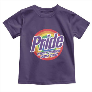 Funny Pride Removes Stubborn Orange Stains Toddler T Shirt LGBTQ Pride Month TS11 Purple Print Your Wear