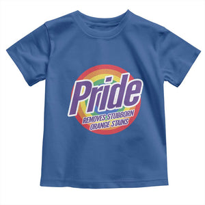 Funny Pride Removes Stubborn Orange Stains Toddler T Shirt LGBTQ Pride Month TS11 Royal Blue Print Your Wear