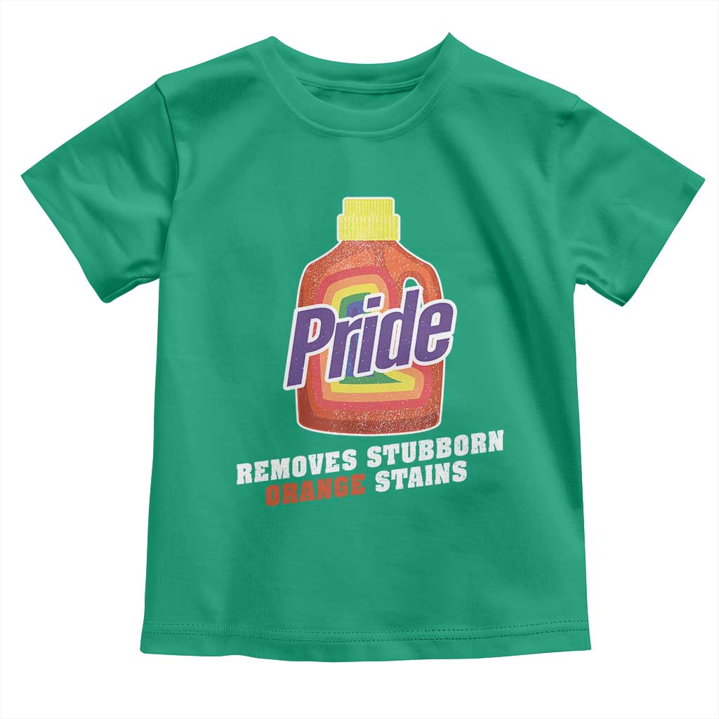 Funny Pride Removes Stubborn Orange Stains Toddler T Shirt Pride Month LGBTQ TS11 Irish Green Print Your Wear