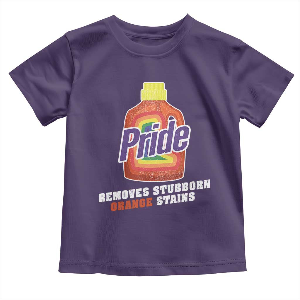 Funny Pride Removes Stubborn Orange Stains Toddler T Shirt Pride Month LGBTQ TS11 Purple Print Your Wear