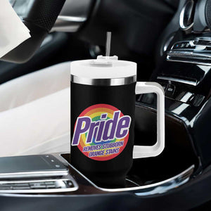 Funny Pride Removes Stubborn Orange Stains Tumbler With Handle LGBTQ Pride Month TS11 Print Your Wear