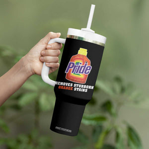 Funny Pride Removes Stubborn Orange Stains Tumbler With Handle Pride Month LGBTQ TS11 Print Your Wear