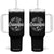 Funny Promoted To Grandpa 2025 Tumbler With Handle Newborn Vintage American Flag Baby Footprint TS11 One Size: 40 oz Black Print Your Wear