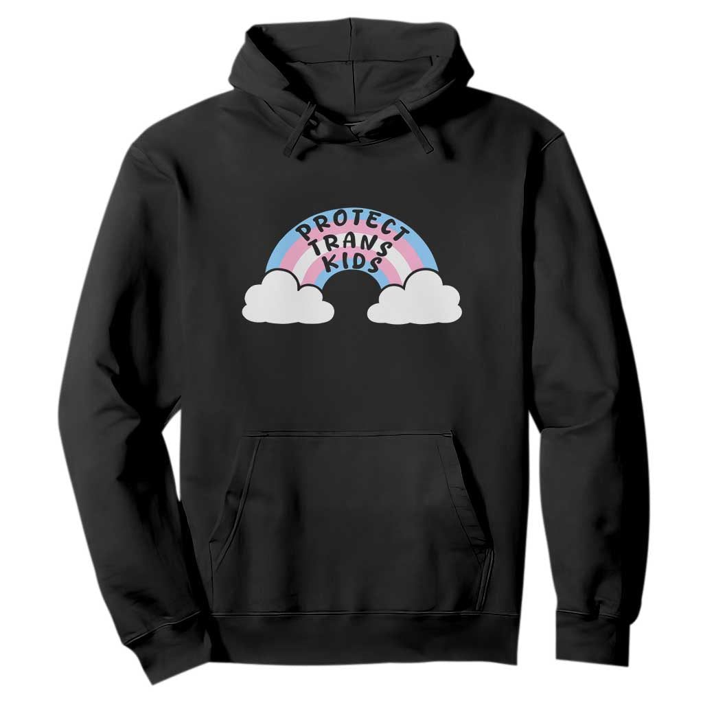 Funny Protect Trans Kids Hoodie LGBT Pride Rainbow TS11 Black Print Your Wear