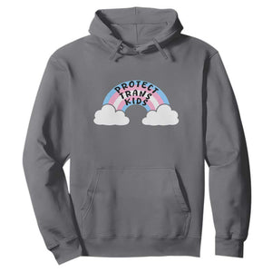 Funny Protect Trans Kids Hoodie LGBT Pride Rainbow TS11 Charcoal Print Your Wear