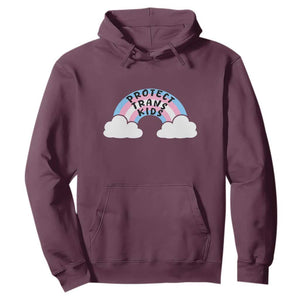 Funny Protect Trans Kids Hoodie LGBT Pride Rainbow TS11 Maroon Print Your Wear