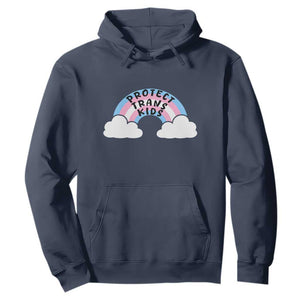 Funny Protect Trans Kids Hoodie LGBT Pride Rainbow TS11 Navy Print Your Wear