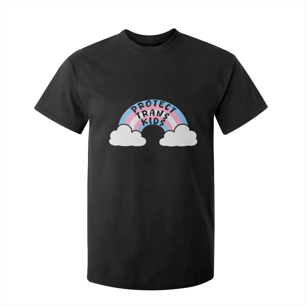 Funny Protect Trans Kids T Shirt For Kid LGBT Pride Rainbow TS11 Black Print Your Wear