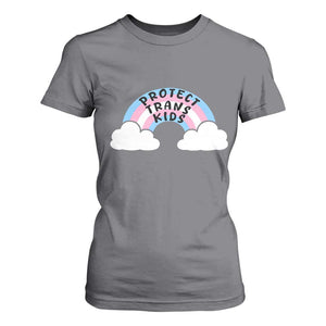 Funny Protect Trans Kids T Shirt For Women LGBT Pride Rainbow TS11 Charcoal Print Your Wear