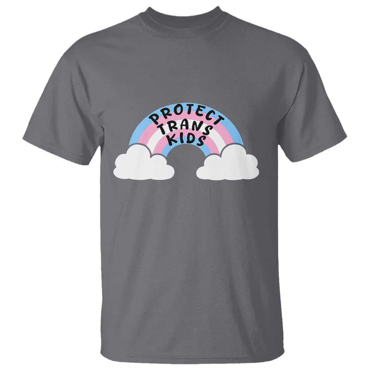 Funny Protect Trans Kids T Shirt LGBT Pride Rainbow TS11 Charcoal Print Your Wear