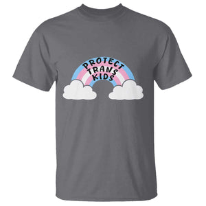 Funny Protect Trans Kids T Shirt LGBT Pride Rainbow TS11 Charcoal Print Your Wear