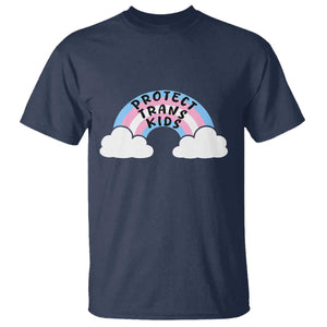 Funny Protect Trans Kids T Shirt LGBT Pride Rainbow TS11 Navy Print Your Wear