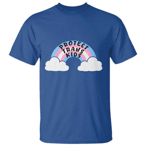 Funny Protect Trans Kids T Shirt LGBT Pride Rainbow TS11 Royal Blue Print Your Wear