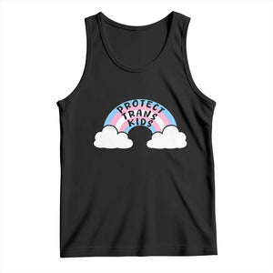 Funny Protect Trans Kids Tank Top LGBT Pride Rainbow TS11 Black Print Your Wear