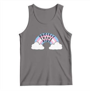 Funny Protect Trans Kids Tank Top LGBT Pride Rainbow TS11 Deep Heather Print Your Wear