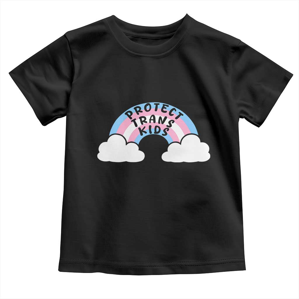 Funny Protect Trans Kids Toddler T Shirt LGBT Pride Rainbow TS11 Black Print Your Wear