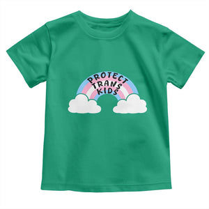 Funny Protect Trans Kids Toddler T Shirt LGBT Pride Rainbow TS11 Irish Green Print Your Wear