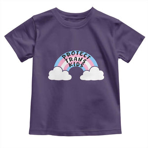 Funny Protect Trans Kids Toddler T Shirt LGBT Pride Rainbow TS11 Purple Print Your Wear