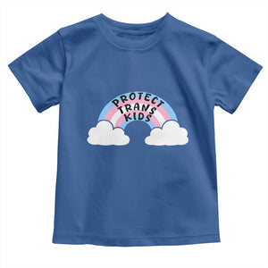 Funny Protect Trans Kids Toddler T Shirt LGBT Pride Rainbow TS11 Royal Blue Print Your Wear