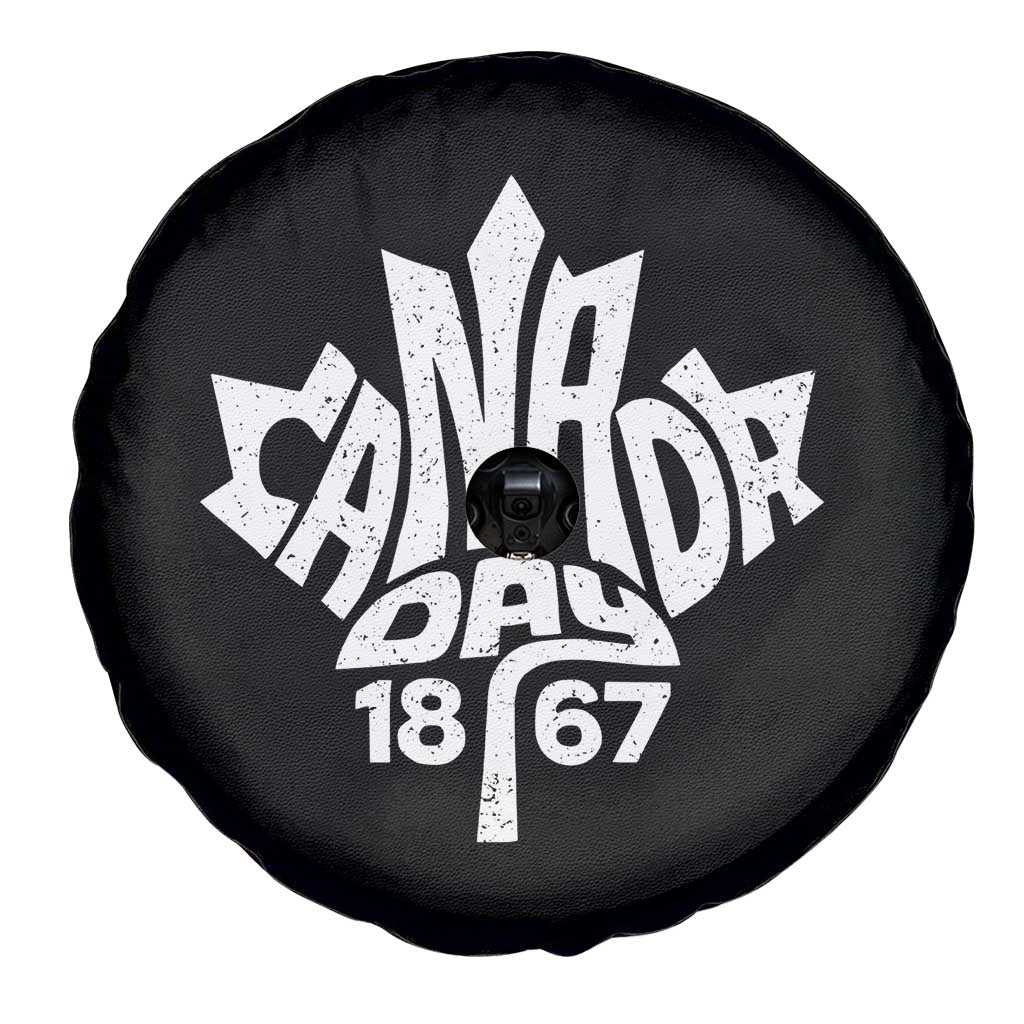 Funny Proud Canadian Canada Day 1867 Spare Tire Cover Vintage Maple Leaf TS11 Print Your Wear