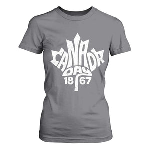 Funny Proud Canadian Canada Day 1867 T Shirt For Women Vintage Maple Leaf TS11 Charcoal Print Your Wear