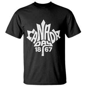 Funny Proud Canadian Canada Day 1867 T Shirt Vintage Maple Leaf TS11 Black Print Your Wear