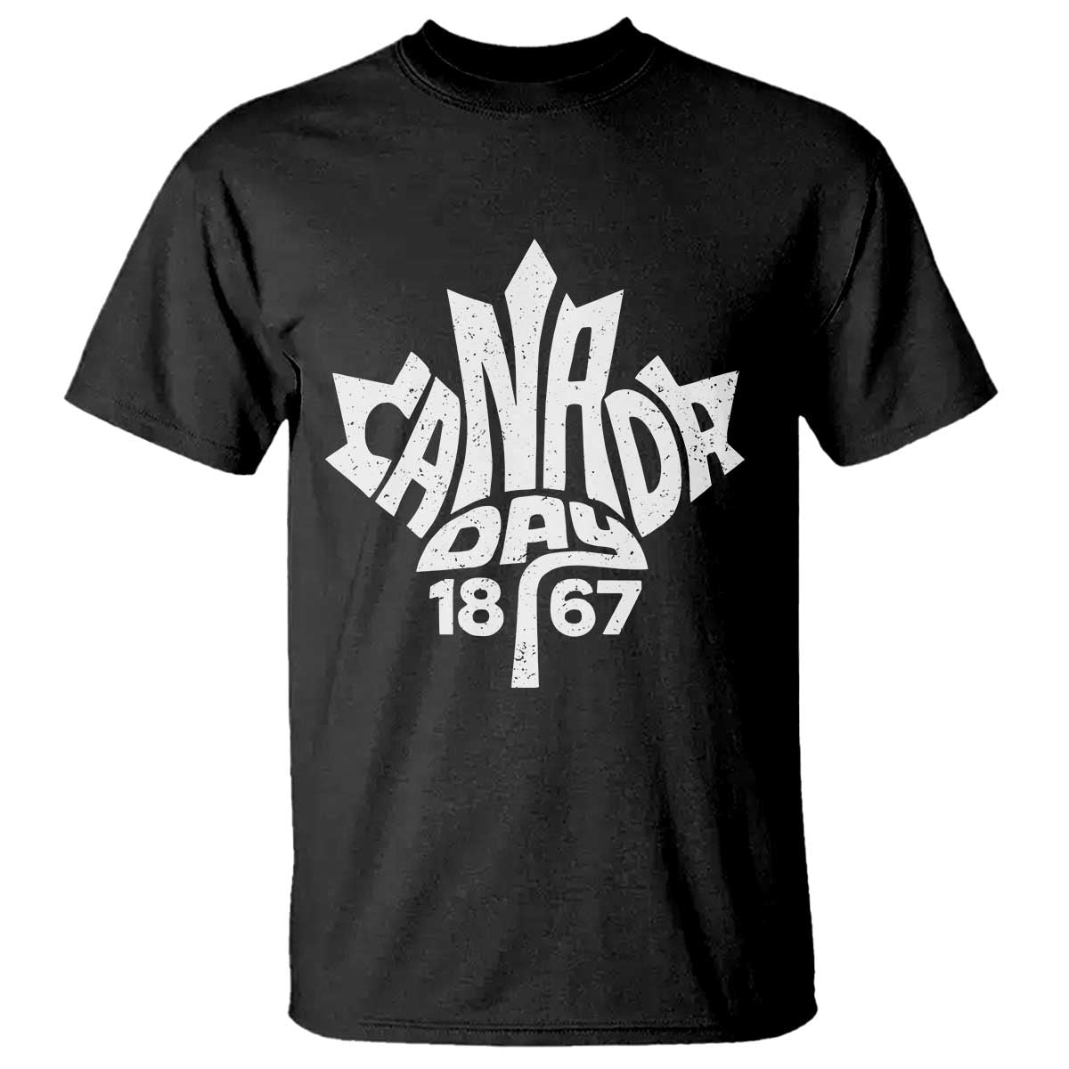 Funny Proud Canadian Canada Day 1867 T Shirt Vintage Maple Leaf TS11 Black Print Your Wear