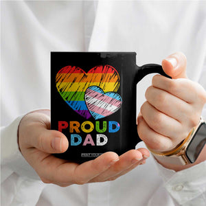 Funny Proud Dad LGBTQ Coffee Mug LGBT Transgender Flag Heart Fathers Day TS11 Print Your Wear