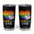 Funny Proud Dad LGBTQ Tumbler Cup LGBT Transgender Flag Heart Fathers Day TS11 Black Print Your Wear