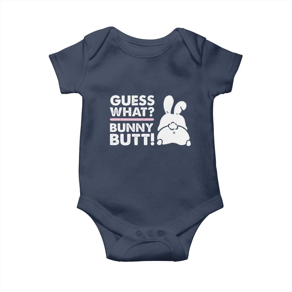 Funny Rabbit Guess What Bunny Butt Baby Onesie TS11 Navy Print Your Wear