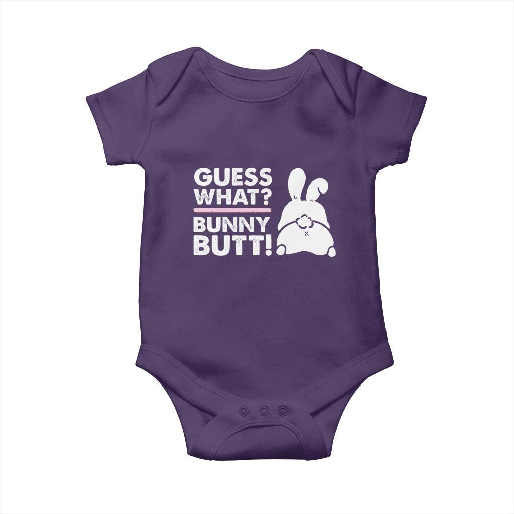 Funny Rabbit Guess What Bunny Butt Baby Onesie TS11 Purple Print Your Wear