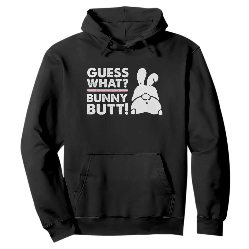 Funny Rabbit Guess What Bunny Butt Hoodie TS11 Black Print Your Wear