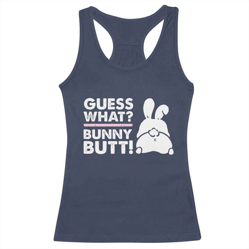 Funny Rabbit Guess What Bunny Butt Racerback Tank Top TS11 Navy Print Your Wear