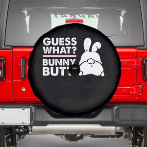Funny Rabbit Guess What Bunny Butt Spare Tire Cover TS11 Black Print Your Wear