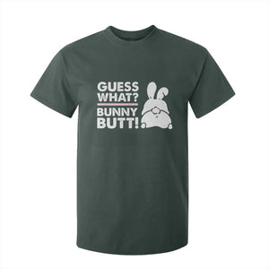 Funny Rabbit Guess What Bunny Butt T Shirt For Kid TS11 Dark Forest Green Print Your Wear