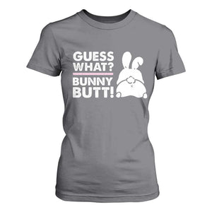 Funny Rabbit Guess What Bunny Butt T Shirt For Women TS11 Charcoal Print Your Wear