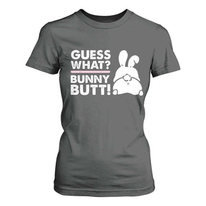 Funny Rabbit Guess What Bunny Butt T Shirt For Women TS11 Dark Heather Print Your Wear