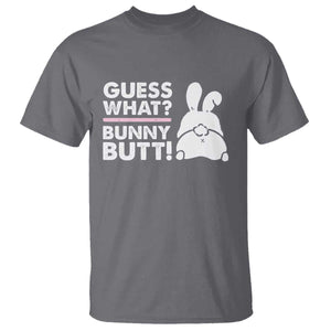 Funny Rabbit Guess What Bunny Butt T Shirt TS11 Charcoal Print Your Wear