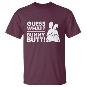 Funny Rabbit Guess What Bunny Butt T Shirt TS11 Maroon Print Your Wear