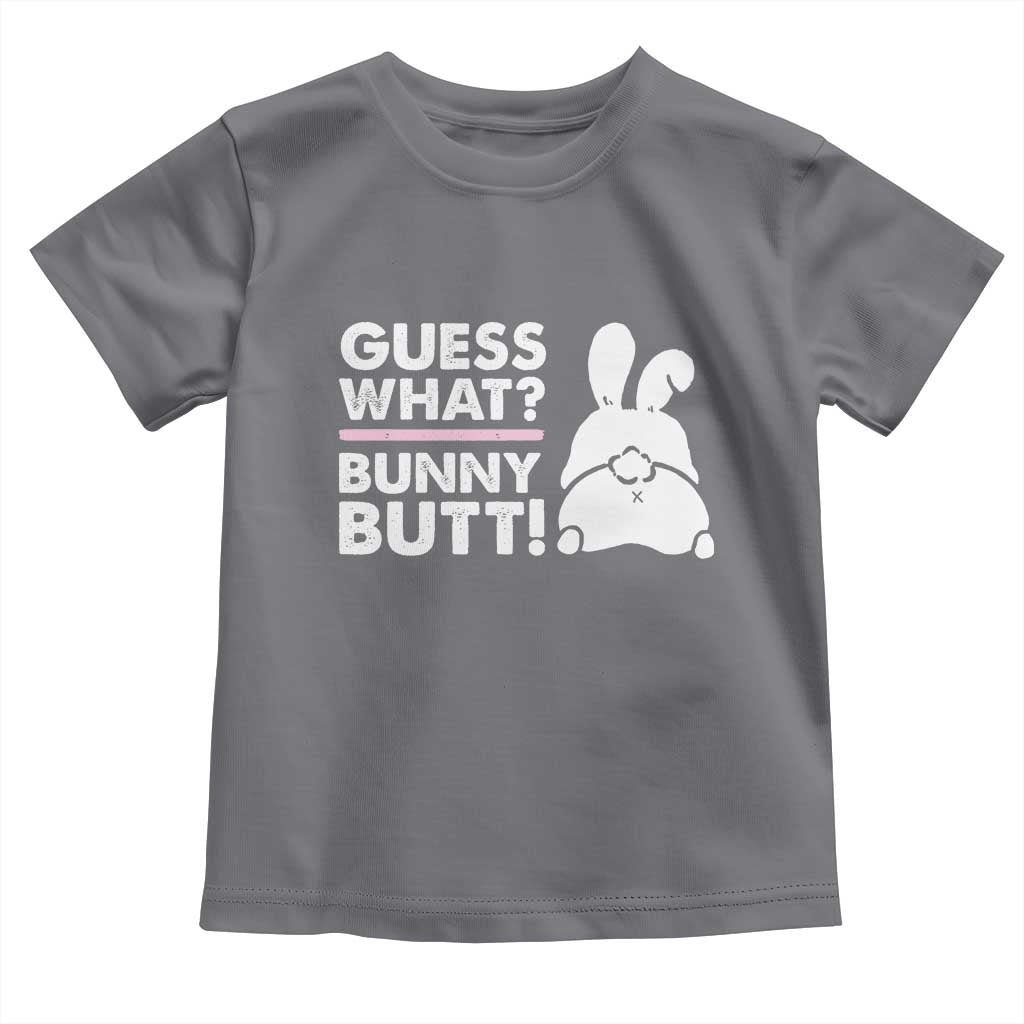 Funny Rabbit Guess What Bunny Butt Toddler T Shirt TS11 Charcoal Print Your Wear