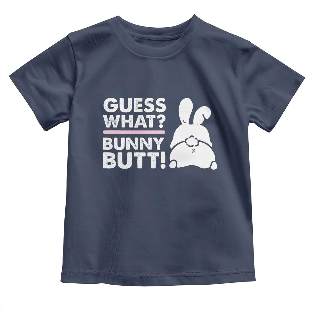 Funny Rabbit Guess What Bunny Butt Toddler T Shirt TS11 Navy Print Your Wear
