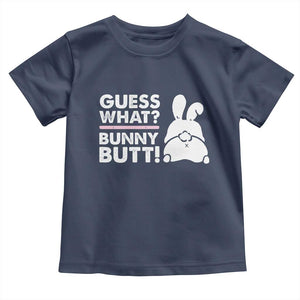 Funny Rabbit Guess What Bunny Butt Toddler T Shirt TS11 Navy Print Your Wear