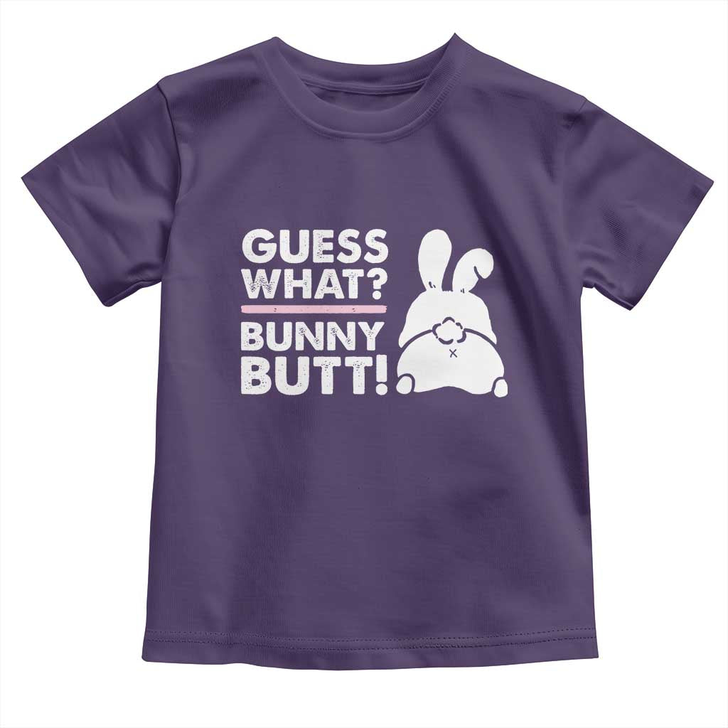 Funny Rabbit Guess What Bunny Butt Toddler T Shirt TS11 Purple Print Your Wear