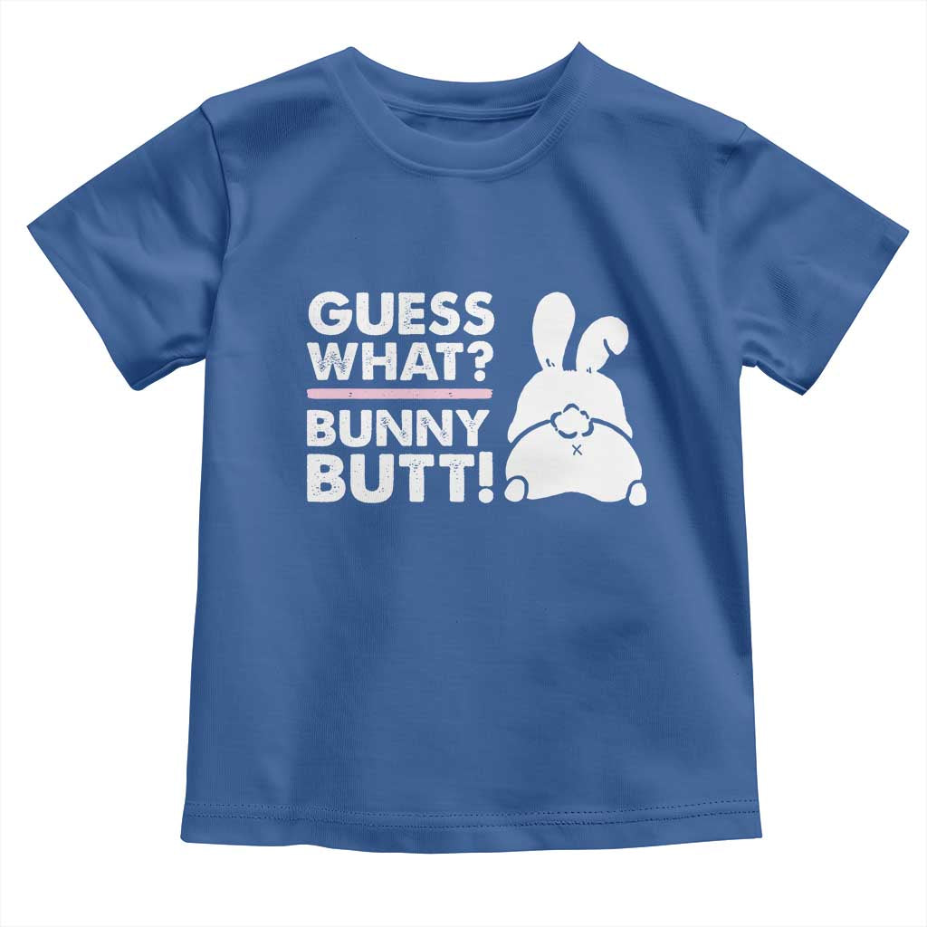 Funny Rabbit Guess What Bunny Butt Toddler T Shirt TS11 Royal Blue Print Your Wear