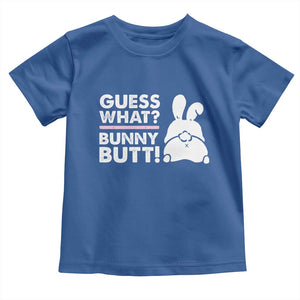 Funny Rabbit Guess What Bunny Butt Toddler T Shirt TS11 Royal Blue Print Your Wear