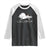 Funny Rabbit I Don't Carrot All Raglan Shirt Lazy Bunny Easter Day TS11 Black White Print Your Wear