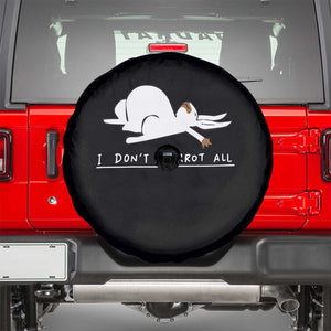 Funny Rabbit I Don't Carrot All Spare Tire Cover Lazy Bunny Easter Day TS11 Black Print Your Wear