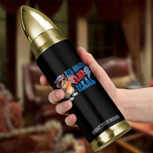 Funny Raccoon 4th of July Bullet Tumbler Red White and Feral Patriotic TS10 Print Your Wear