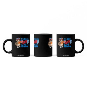 Funny Raccoon 4th of July Coffee Mug Red White and Feral Patriotic TS10 Print Your Wear